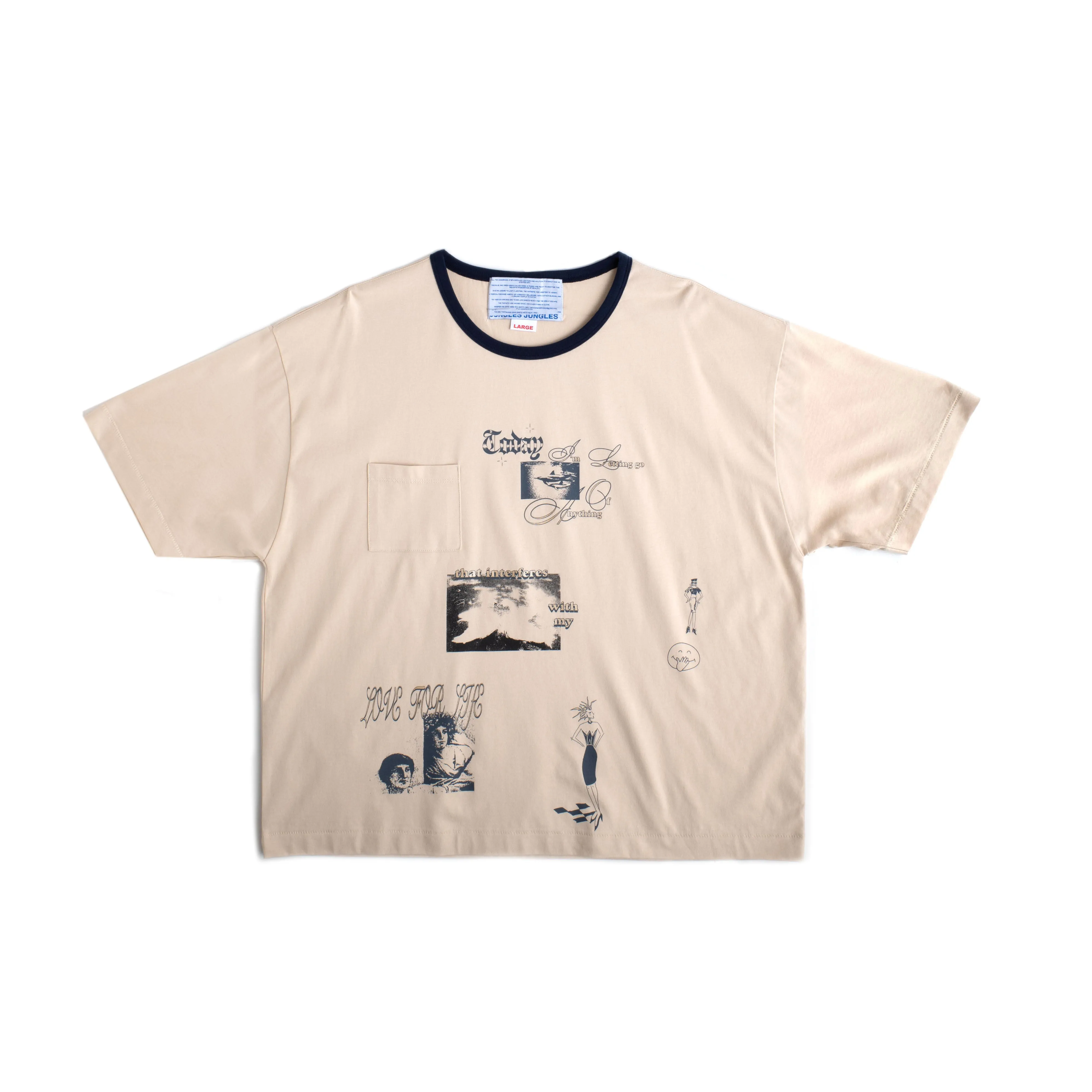LOVE FOR LIFE RINGER TEE sold by Junglesjungles