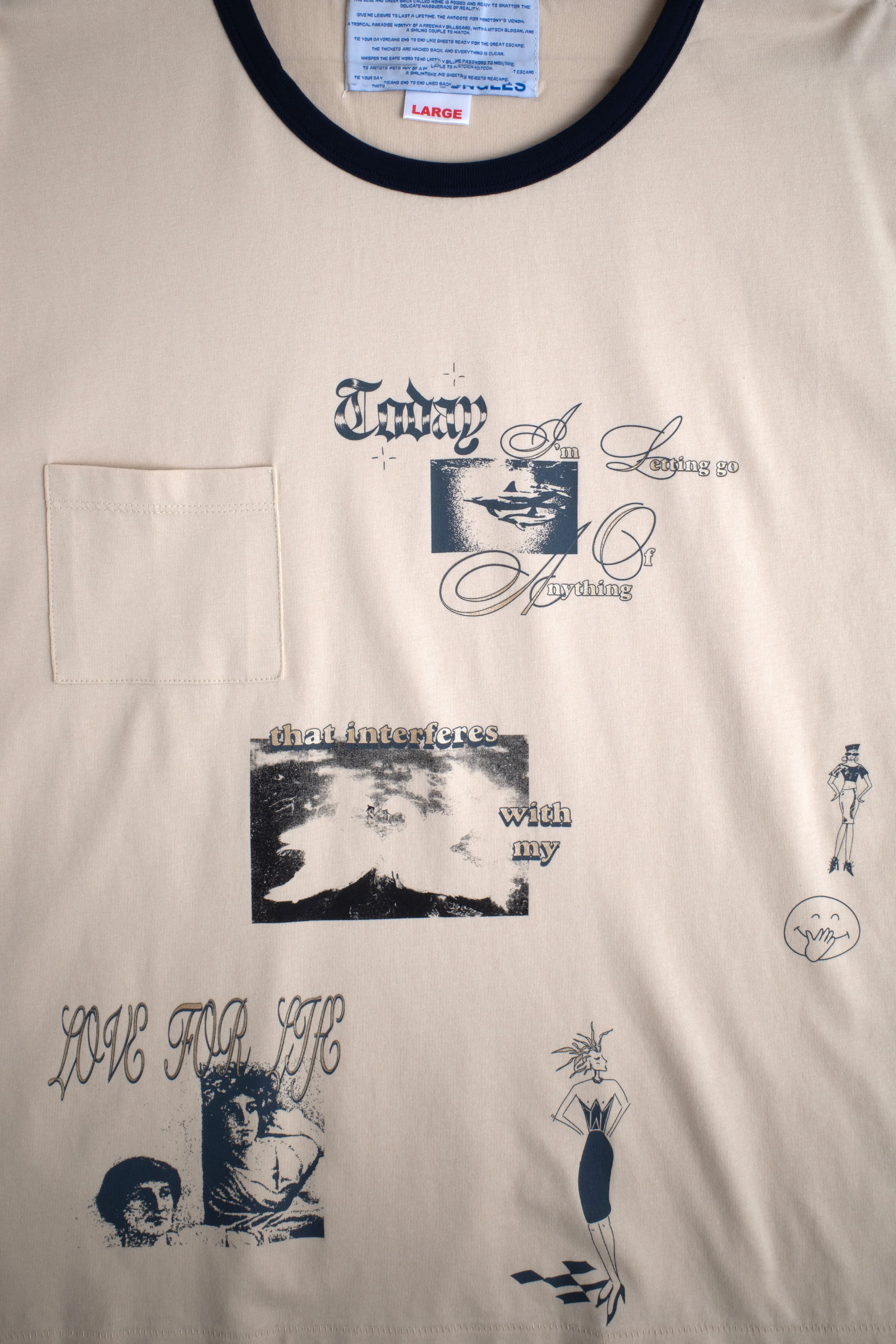 LOVE FOR LIFE RINGER TEE sold by Junglesjungles product image thumbnail 4