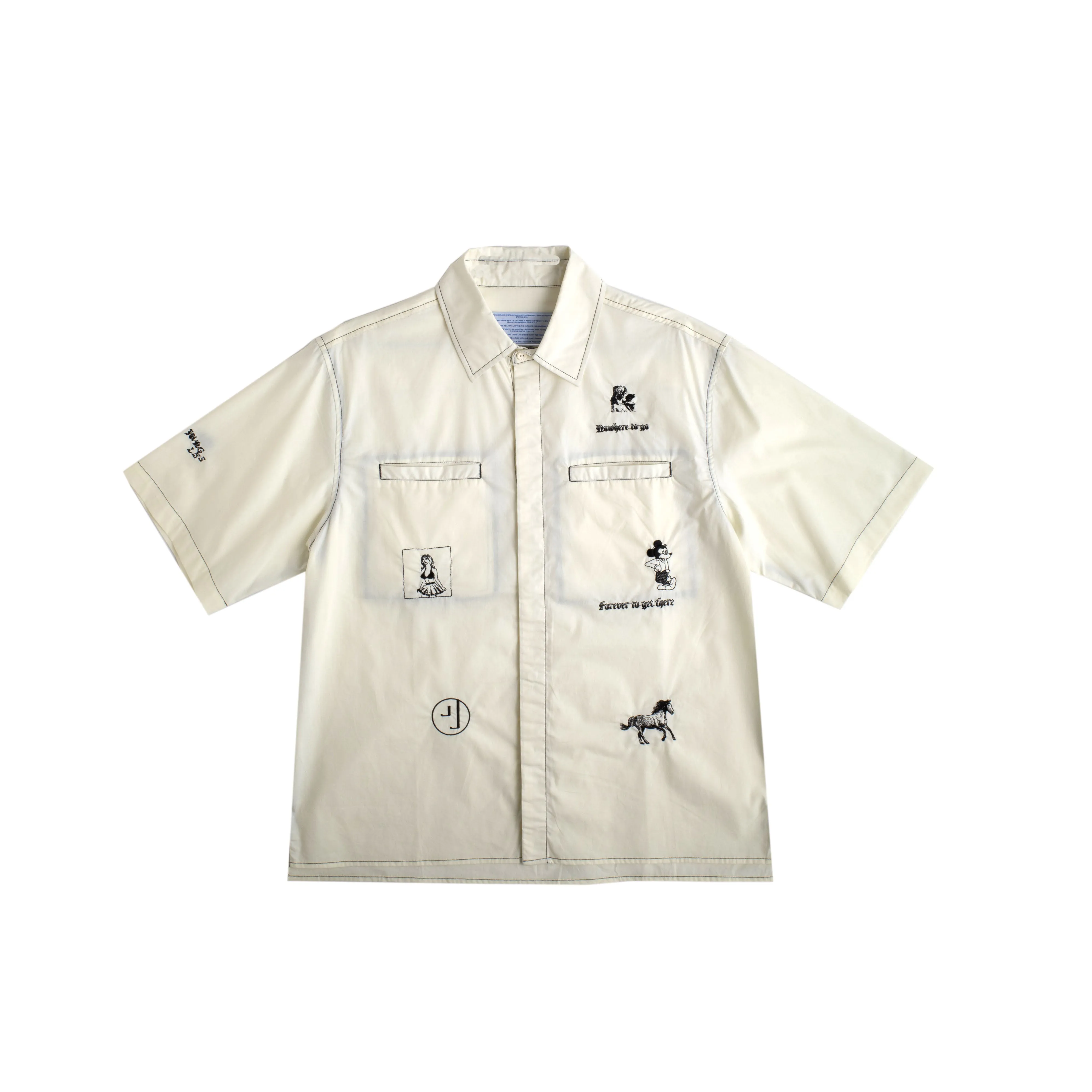 NOWHERE BUTTON UP sold by Junglesjungles