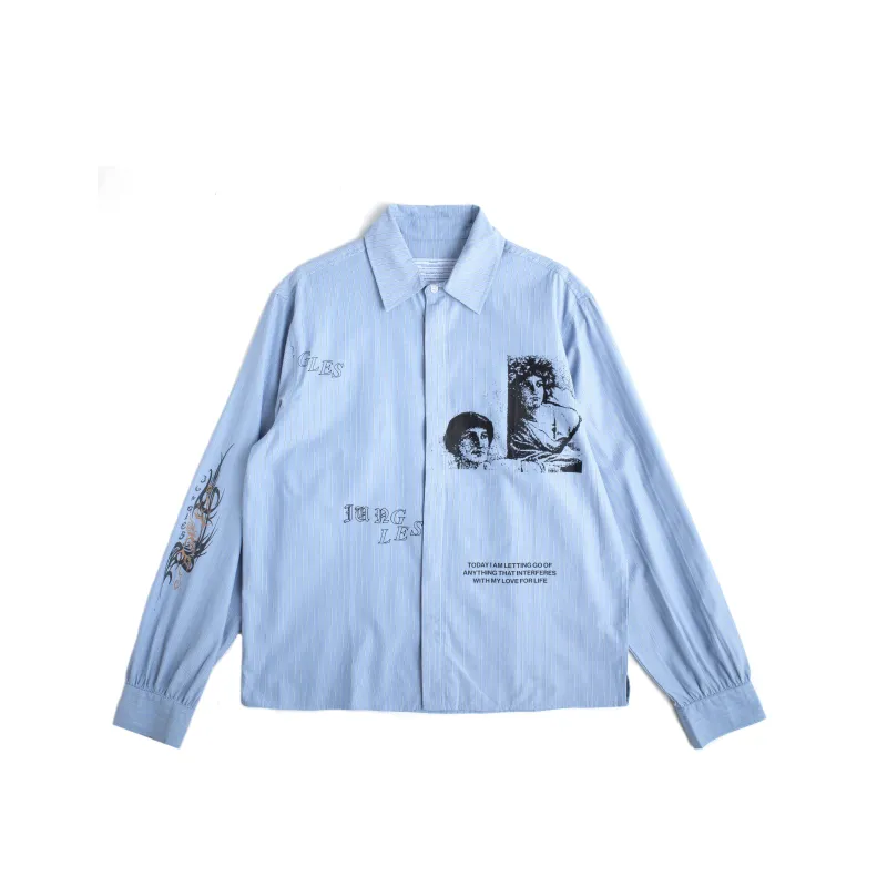 LETTING GO BUTTON UP SHIRT made by Junglesjungles