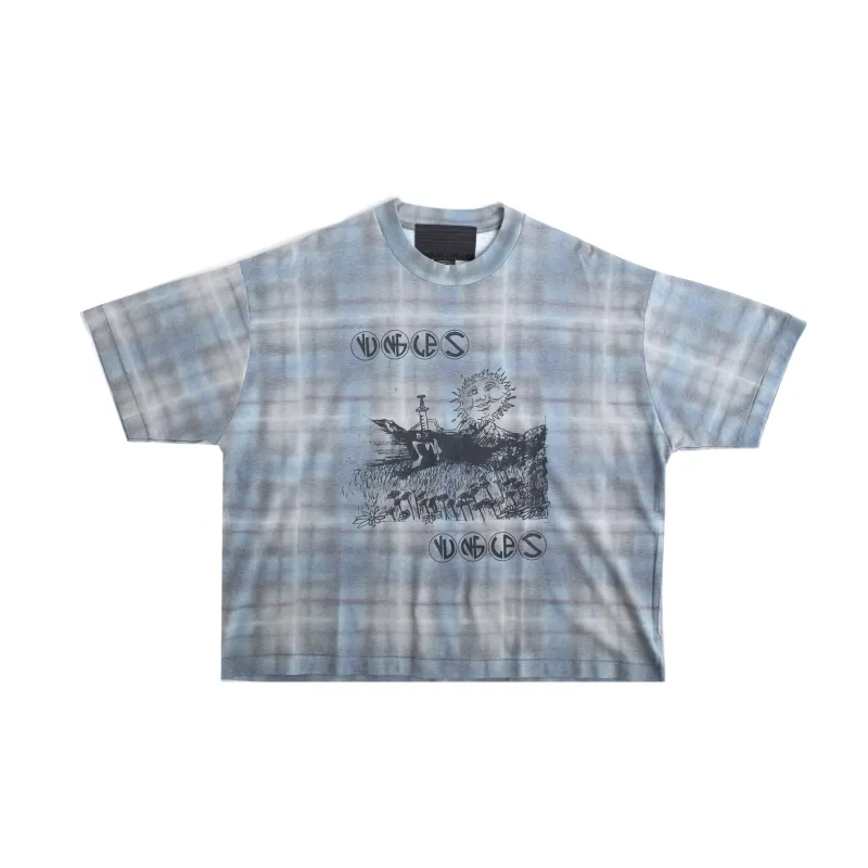 FIELD OF DAISIES PLAID TEE made by Junglesjungles