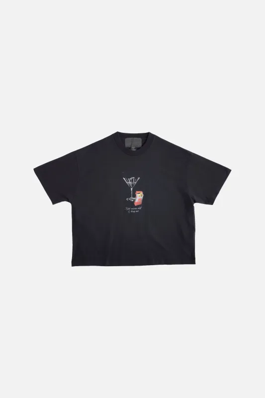 Double Happines SS Tee Black made by Junglesjungles