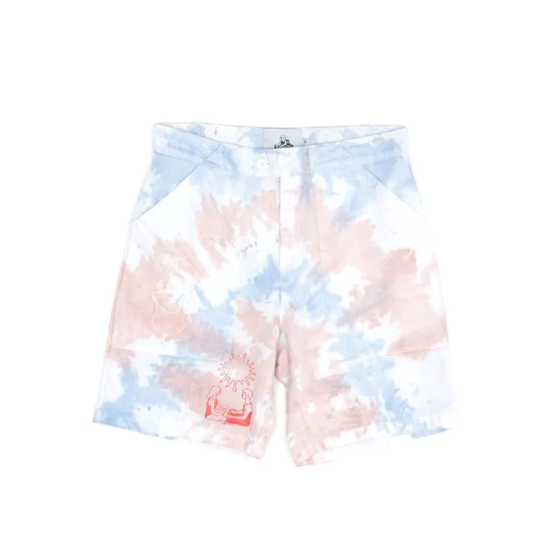 Growth, Connection, Change. Tie dye shorts sold by Junglesjungles