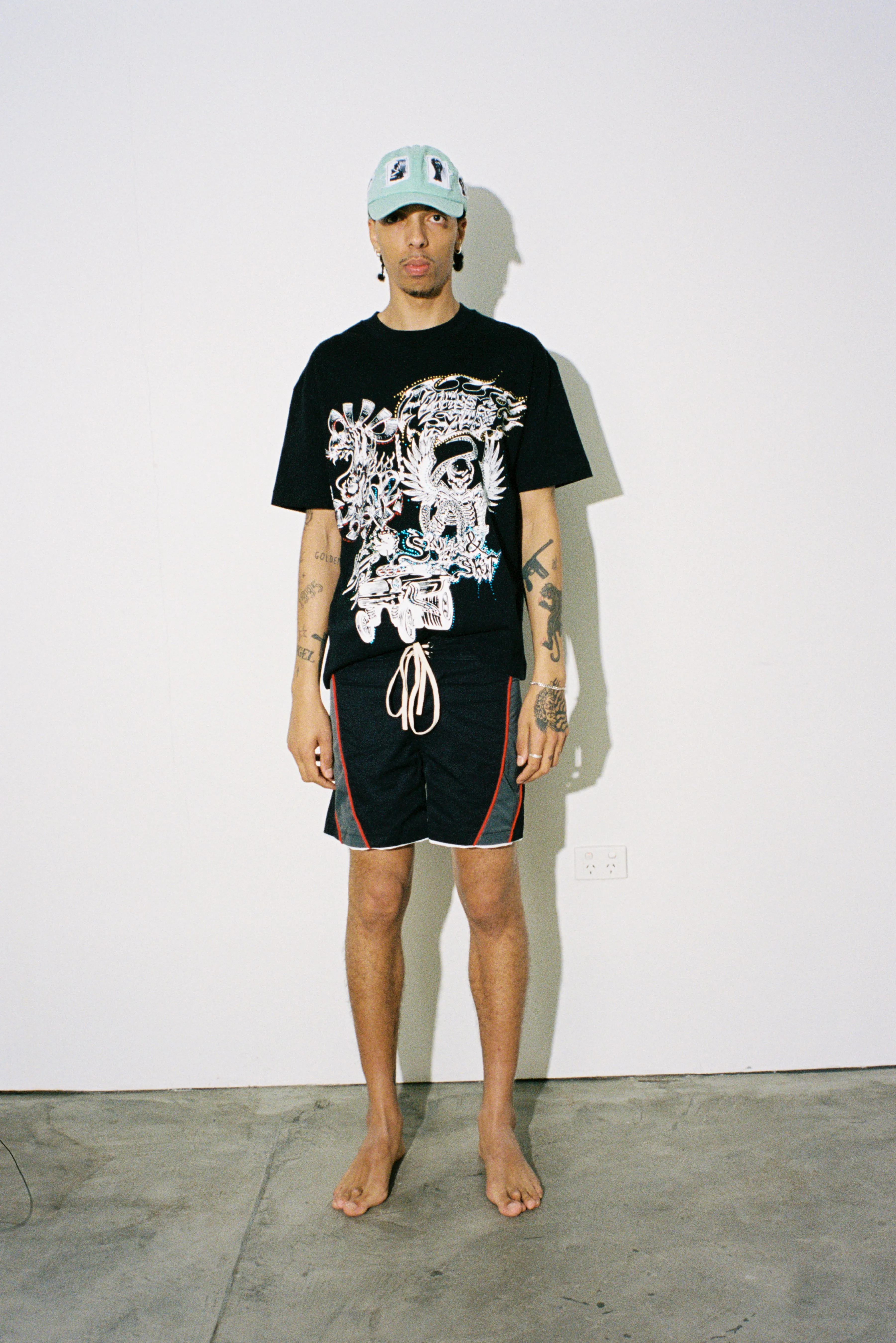 Flames & Stuff Rhinestone Tee sold by Junglesjungles product image thumbnail 2