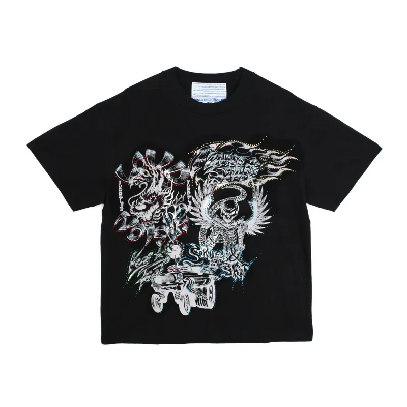 Flames & Stuff Rhinestone Tee sold by Junglesjungles