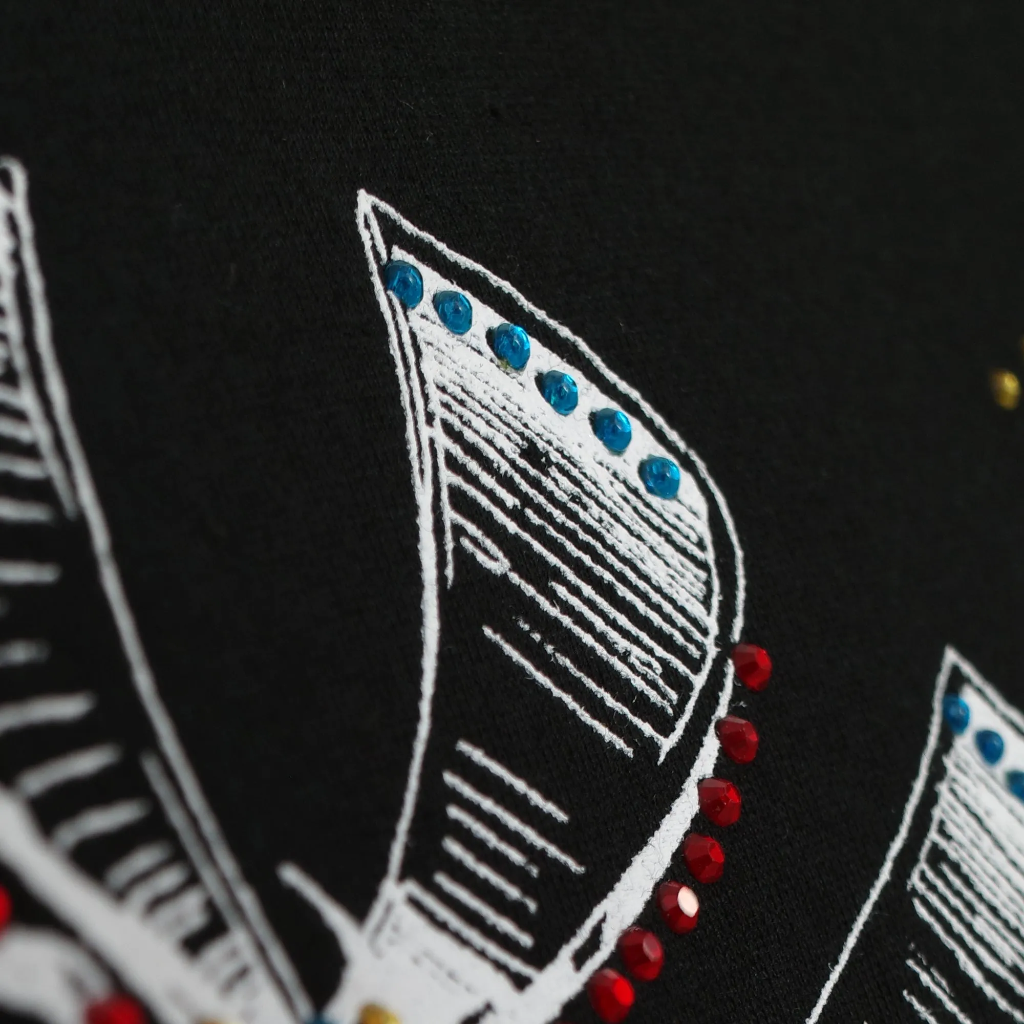 Flames & Stuff Rhinestone Tee sold by Junglesjungles product image thumbnail 5