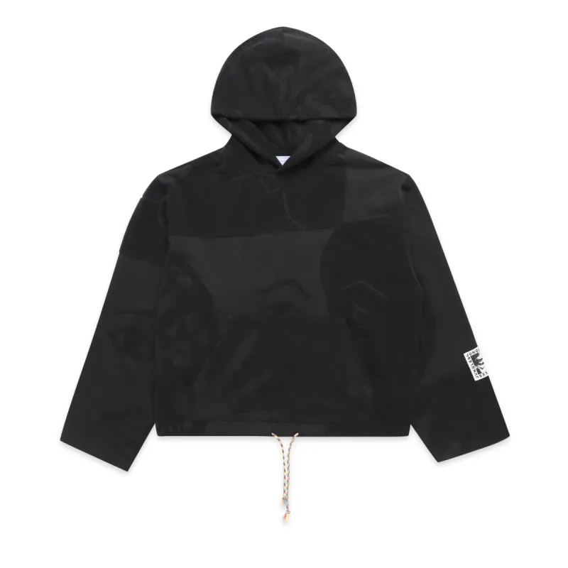Black Towelling Hoodie made by Junglesjungles