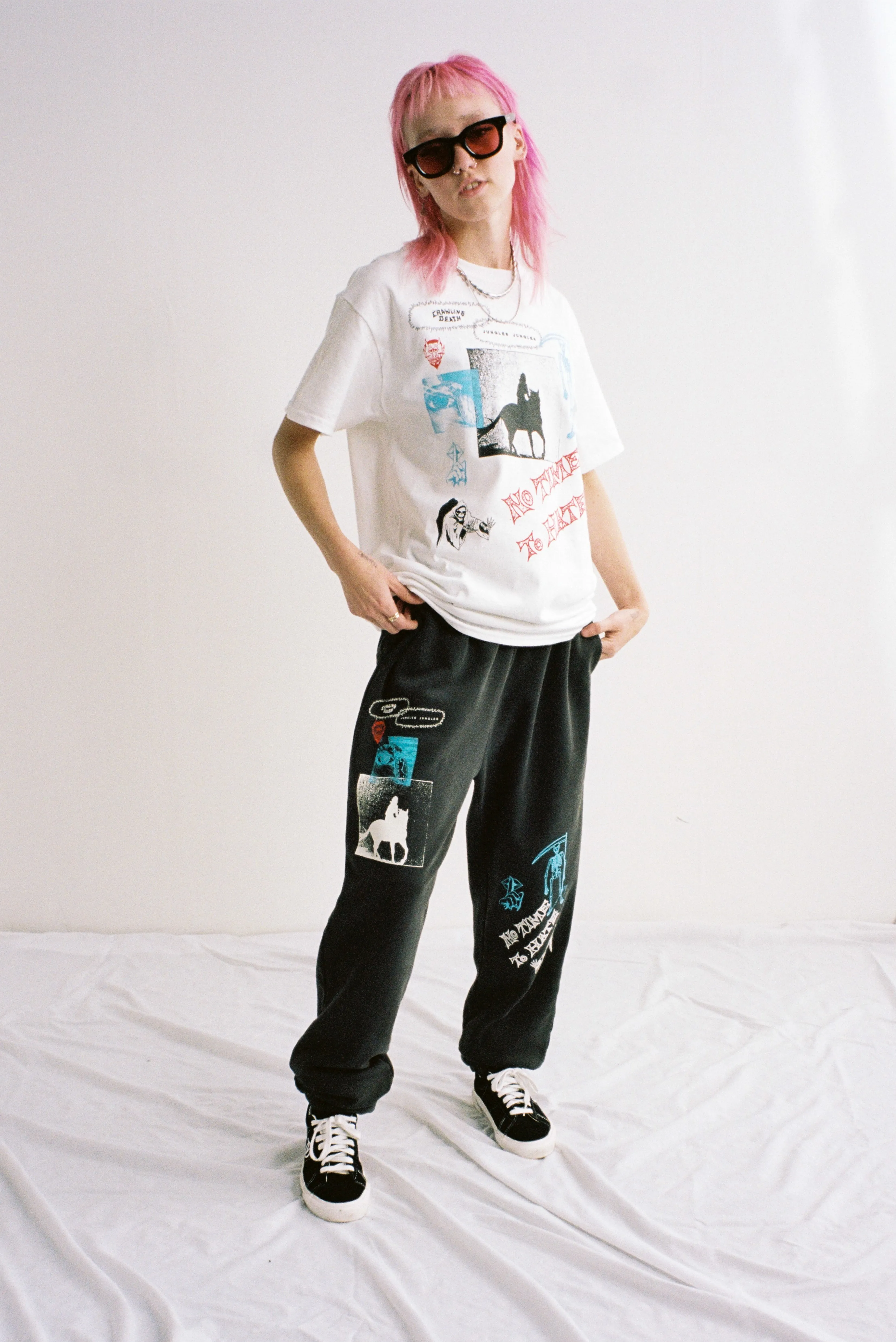 No Time To Hate Tee White sold by Junglesjungles product image thumbnail 3