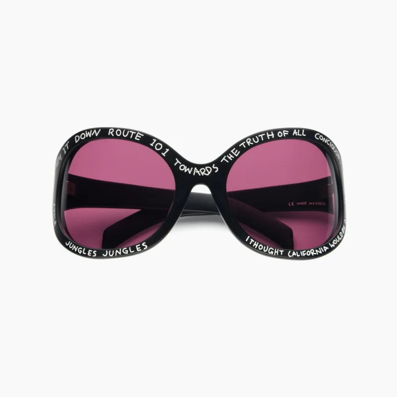 AKILA X JUNGLES All Tourists Here Sunglasses Black/Rose made by Junglesjungles