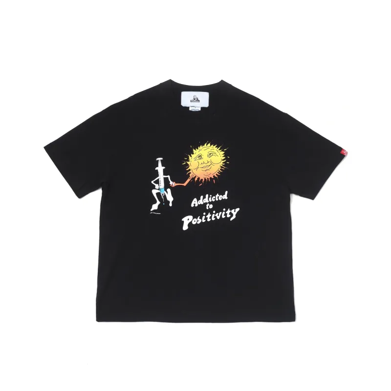Addicted To Positivity Tee Black sold by Junglesjungles