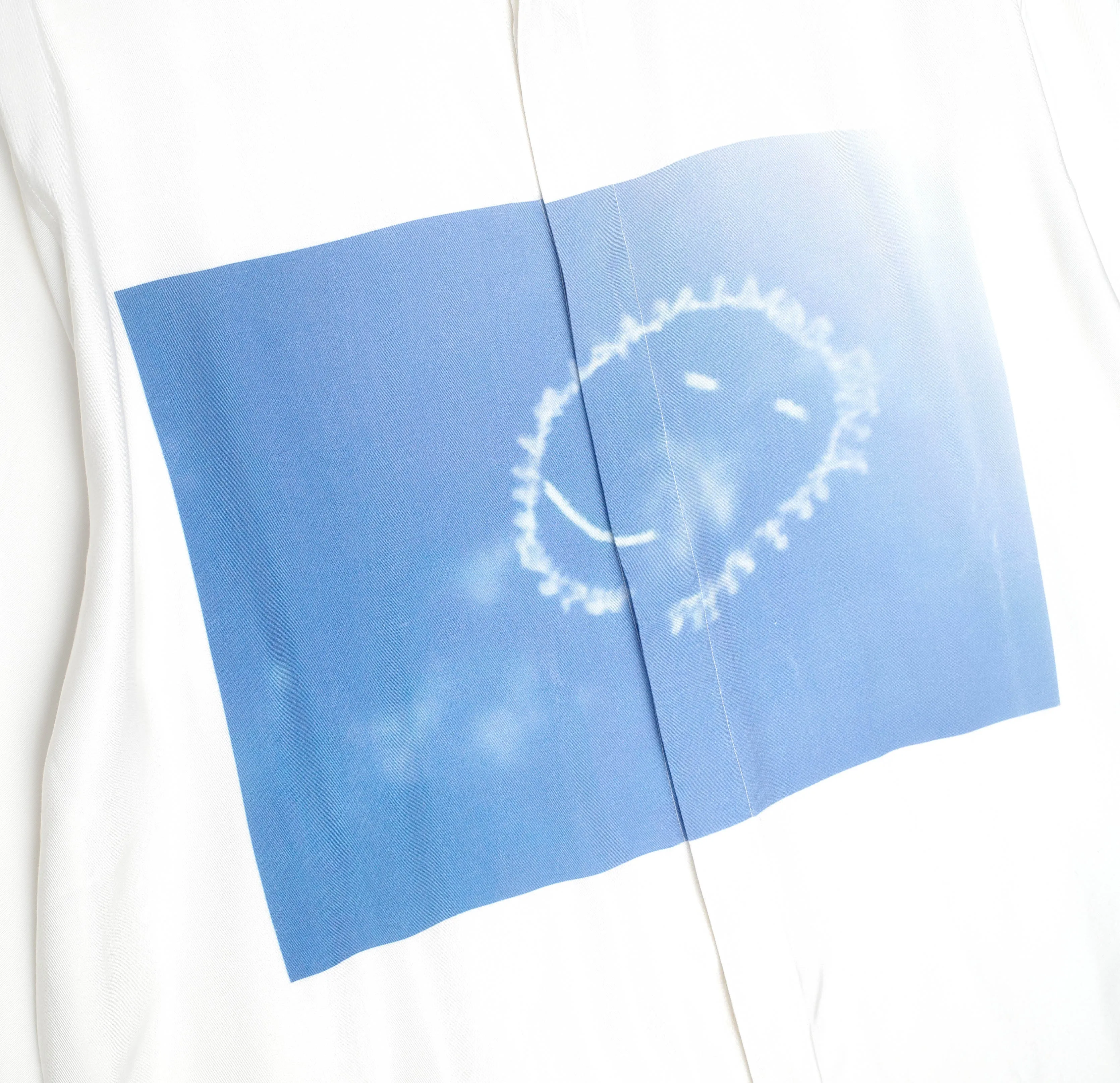 Cloud Smile Button Up Shirt sold by Junglesjungles product image thumbnail 3