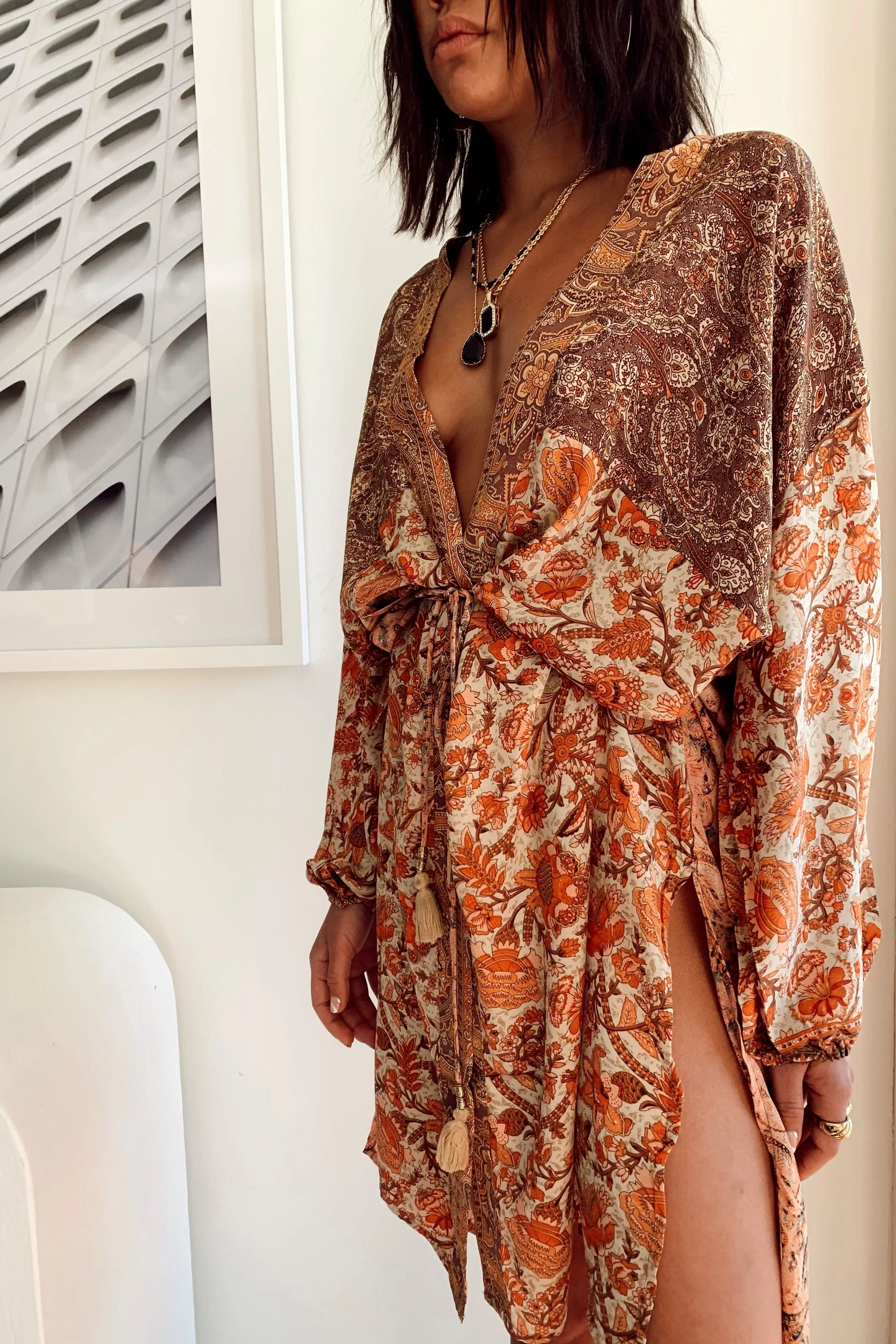 Laguna Beach Floral Kimono sold by 12th Tribe product image thumbnail 3