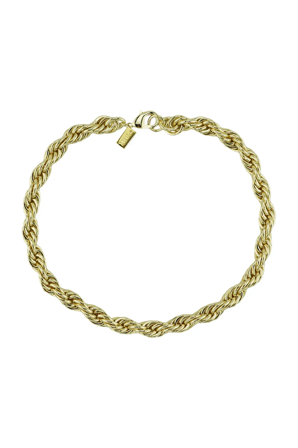 Athena Gold Rope Chain Necklace sold by 12th Tribe product image thumbnail 3