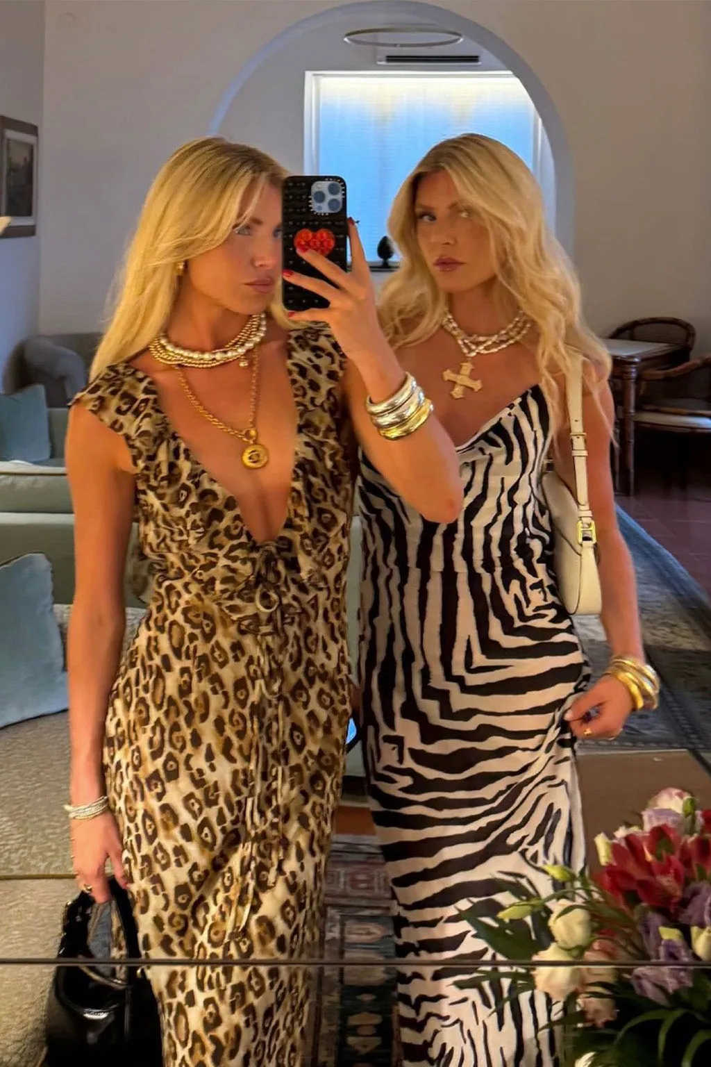 Sydney Leopard Sleeveless Ruffle Maxi Dress sold by 12th Tribe product image thumbnail 2