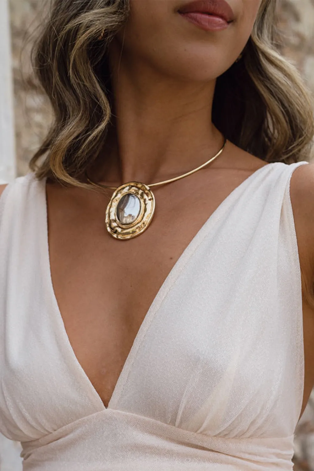 Bailey Gold and Silver Choker sold by 12th Tribe