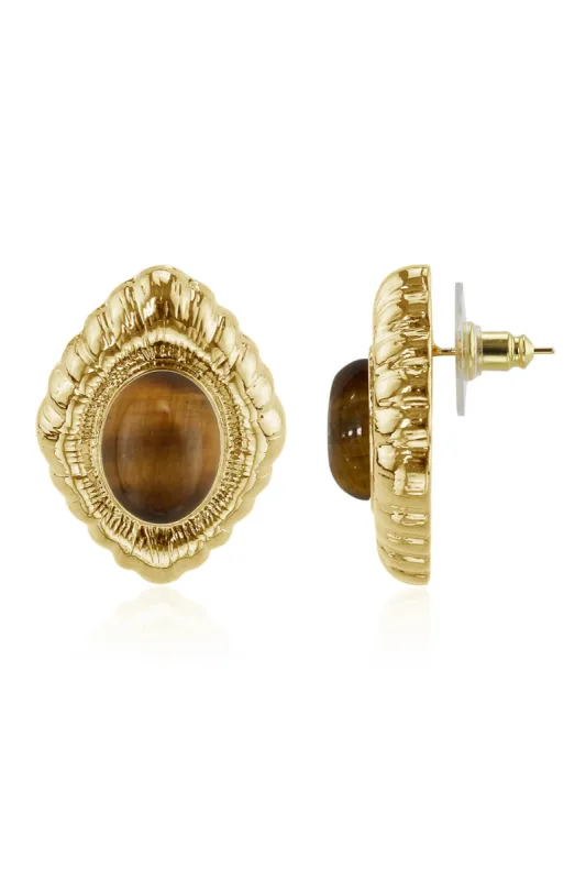 Dani Gold Earrings made by 12th Tribe