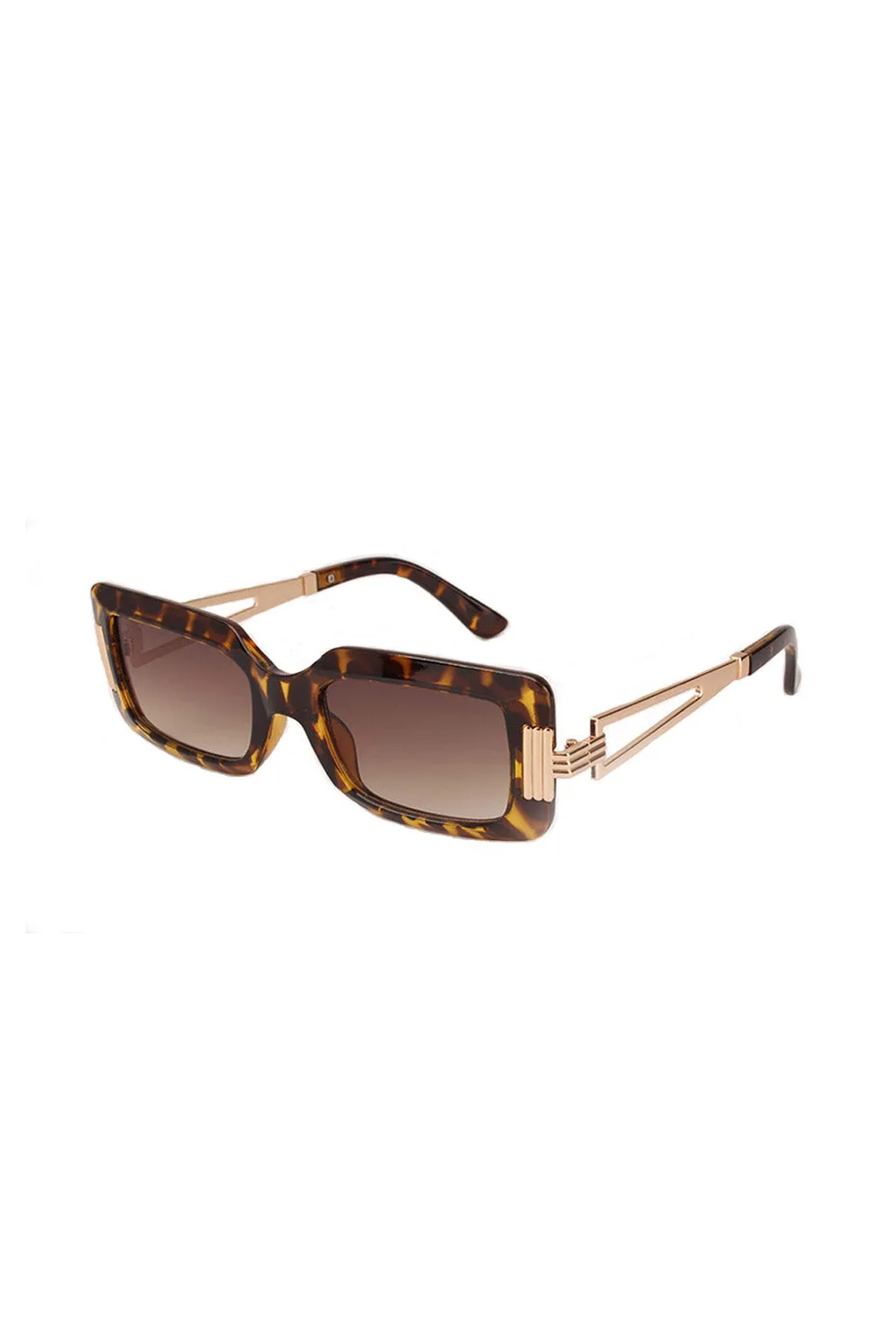 Bruna Tortoise Rectangular Framed Sunglasses sold by 12th Tribe product image thumbnail 5