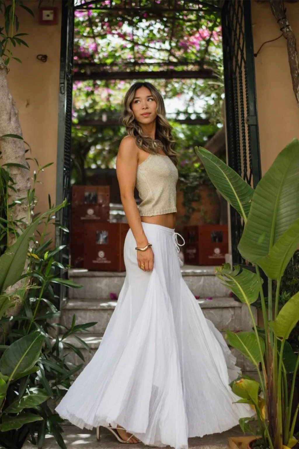 Luci Gold Lurex Knit Tank Top sold by 12th Tribe product image thumbnail 5