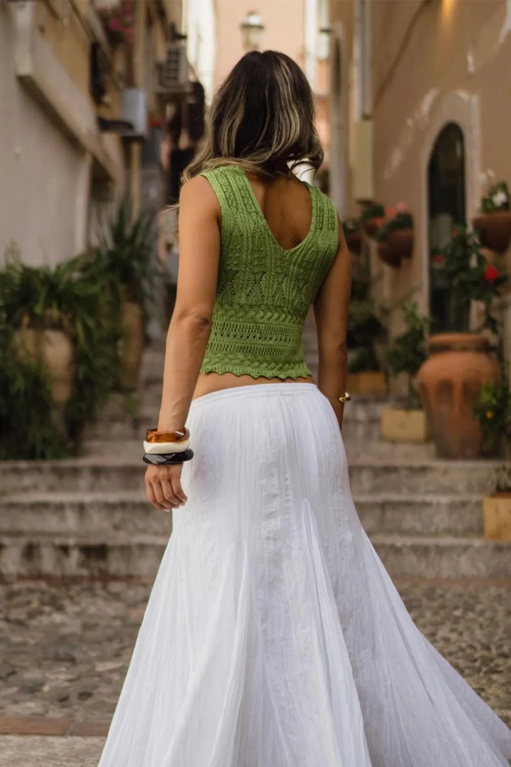 Gisela Moss Knit Tank Top sold by 12th Tribe product image thumbnail 5