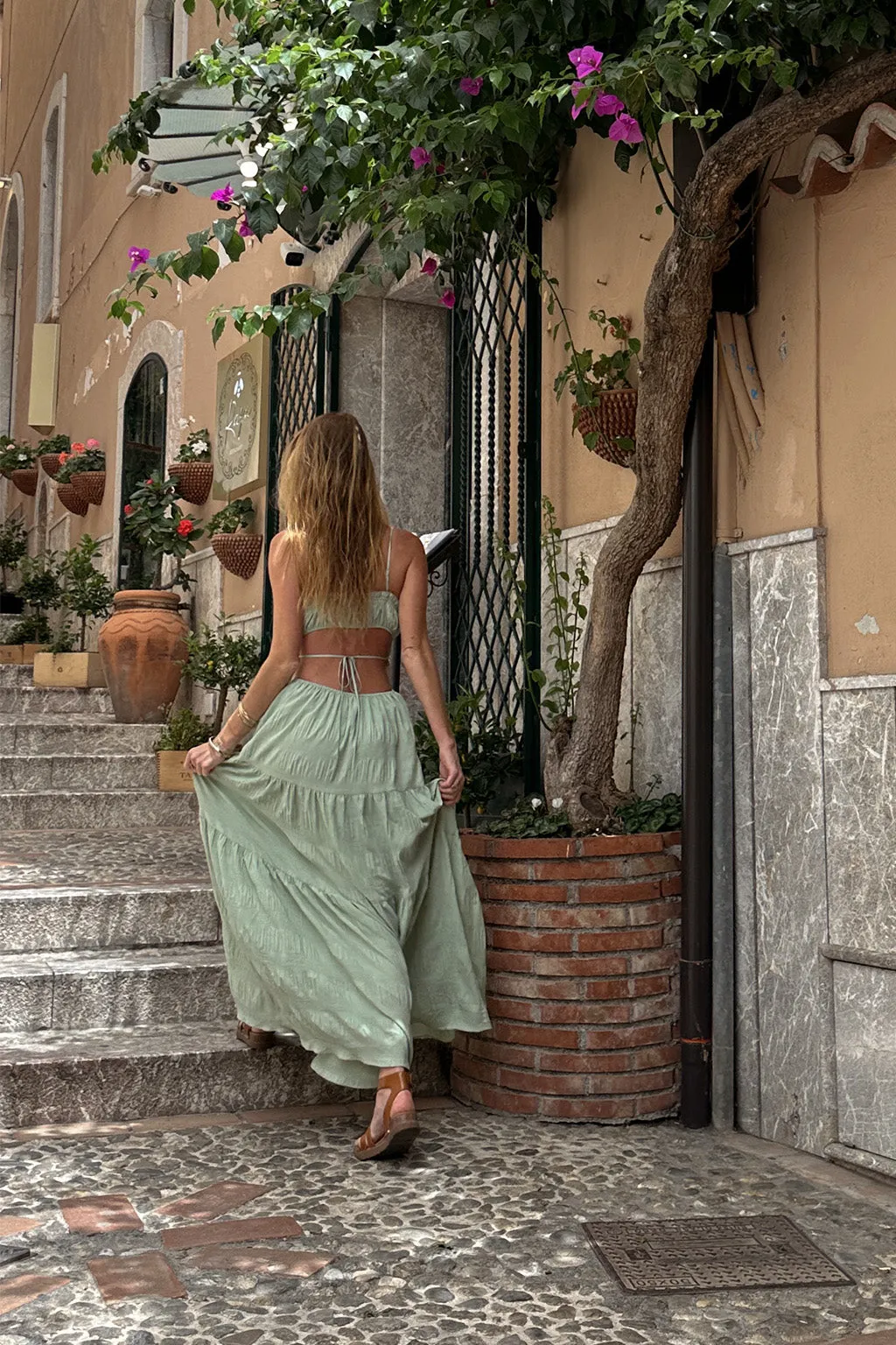 Paola Sage Boho Maxi Dress sold by 12th Tribe product image thumbnail 4