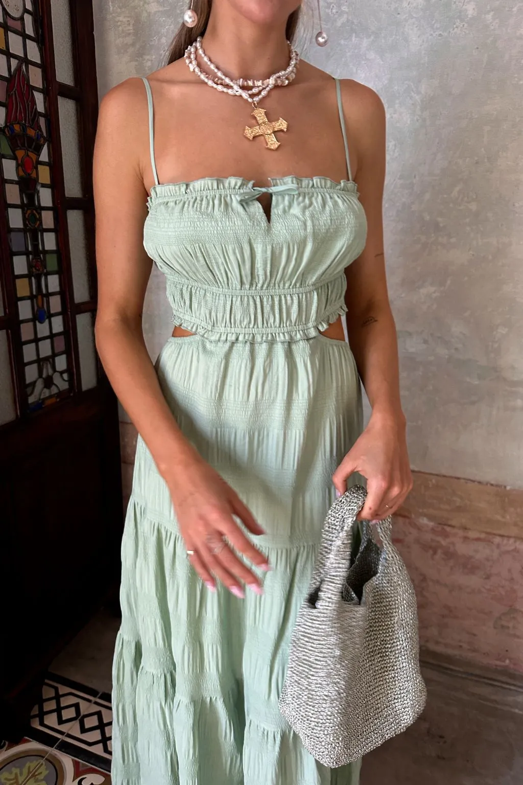 Paola Sage Boho Maxi Dress sold by 12th Tribe product image thumbnail 2