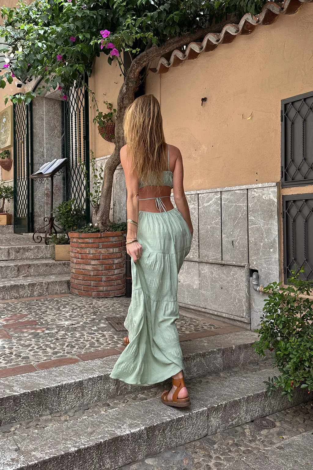 Paola Sage Boho Maxi Dress sold by 12th Tribe product image thumbnail 5