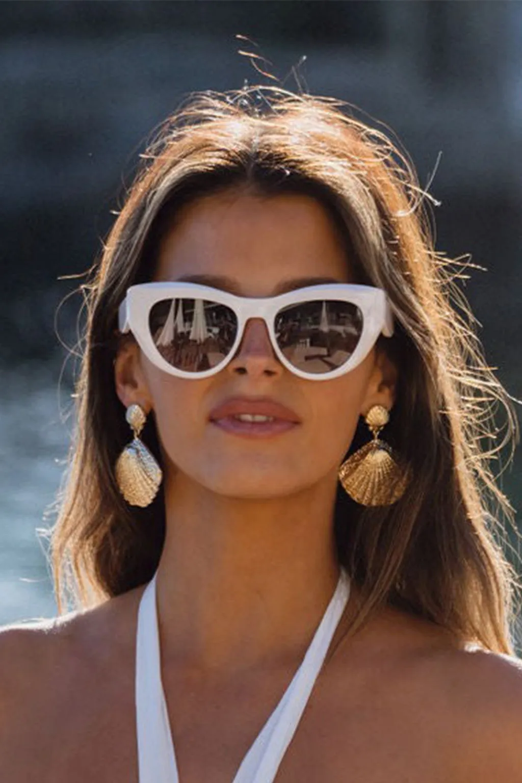Bienvenue Off-White Bold Sunglasses sold by 12th Tribe product image thumbnail 2