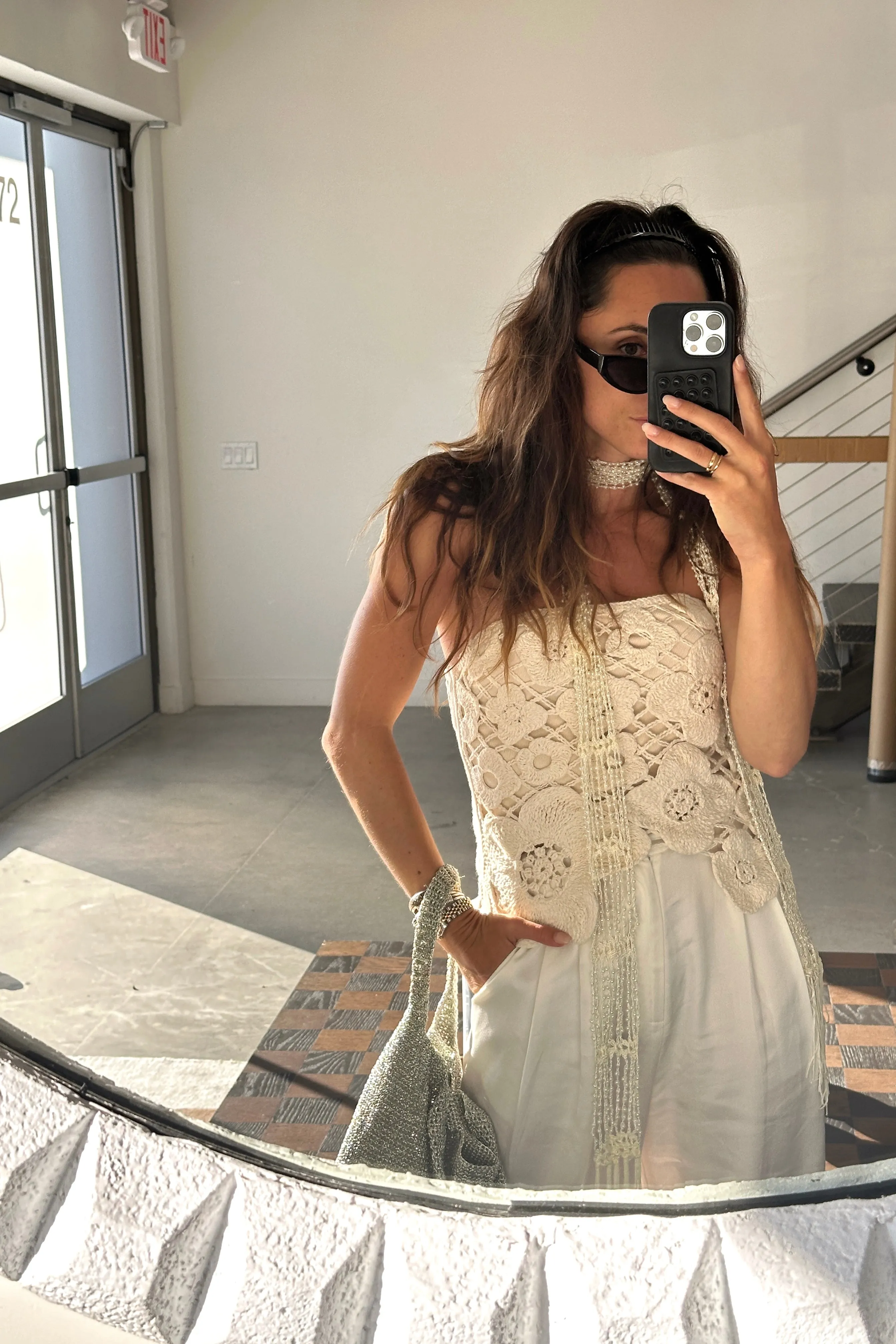 Marseille Ivory Strapless Crochet Top sold by 12th Tribe product image thumbnail 5