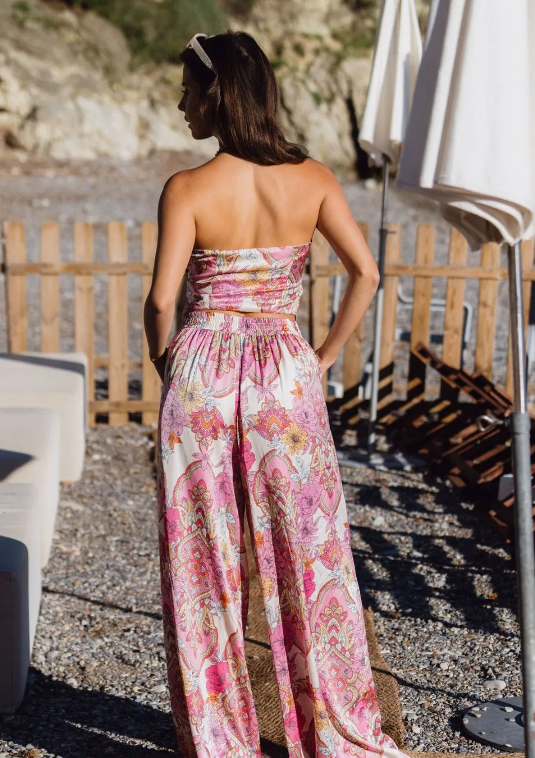 Marigold Pink Paisley Pants sold by 12th Tribe product image thumbnail 2