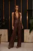 Camilla Pleated Bronze Jumpsuit sold by 12th Tribe