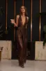 Camilla Pleated Bronze Jumpsuit sold by 12th Tribe