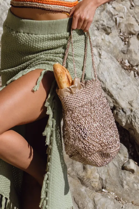 Mercato Gold Shimmer Bag sold by 12th Tribe