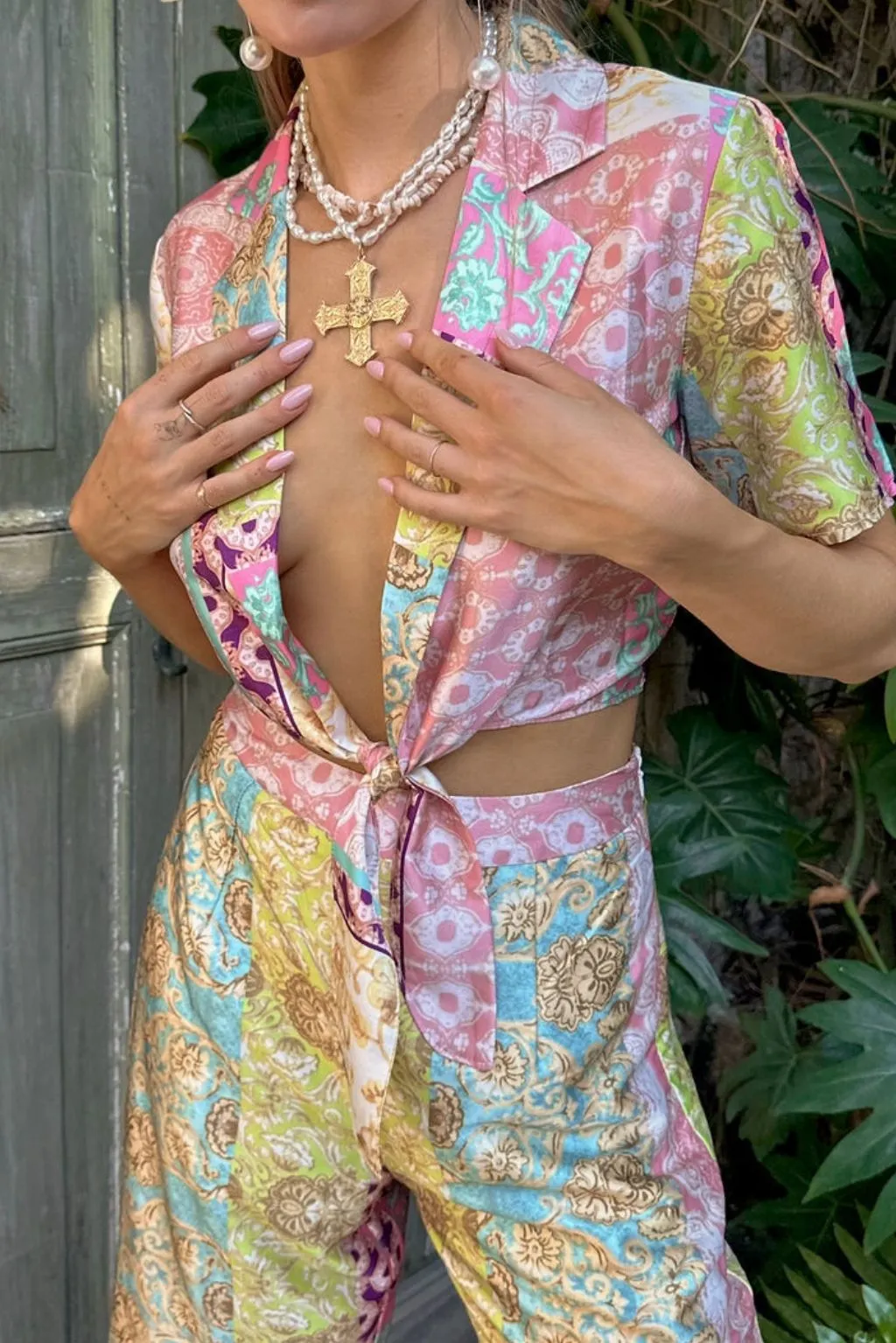 Coral Cove Floral Tie Top sold by 12th Tribe product image thumbnail 4