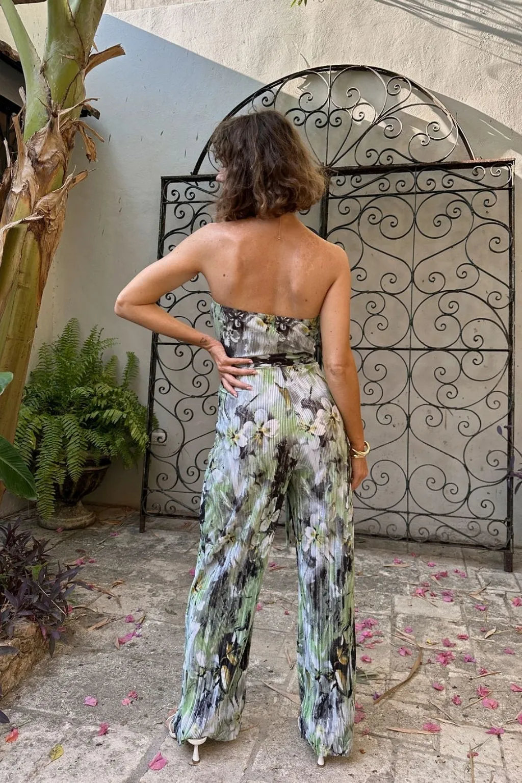 Verbena Plisse Strapless Jumpsuit sold by 12th Tribe product image thumbnail 2