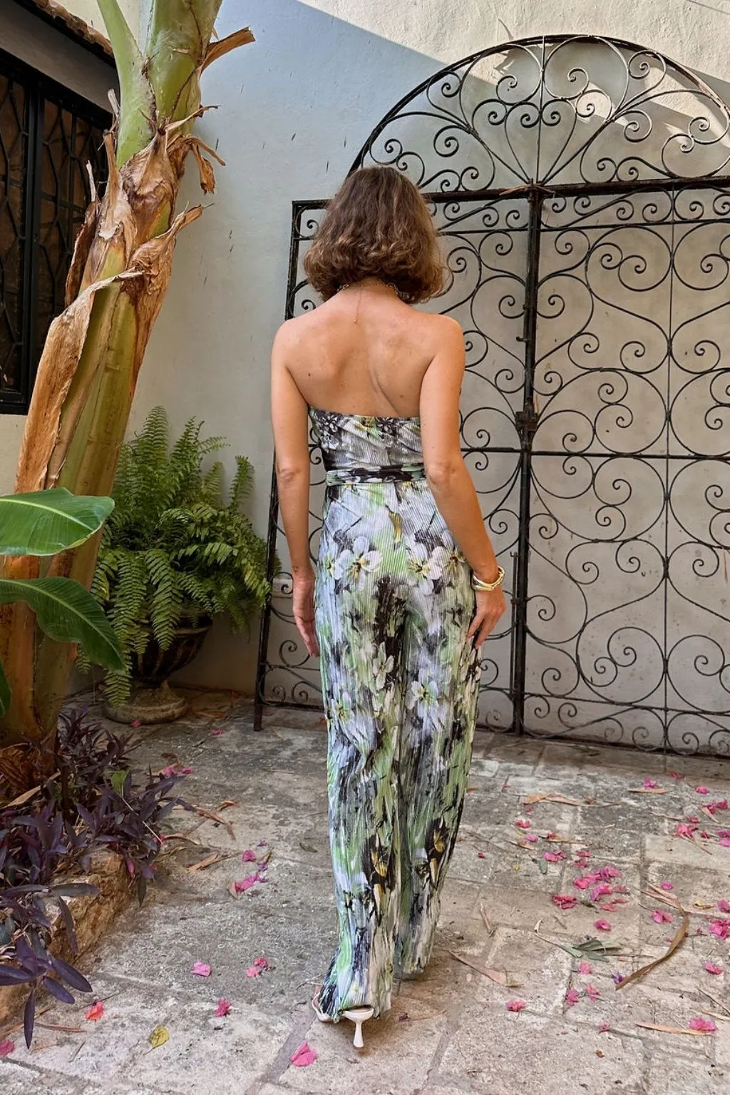 Verbena Plisse Strapless Jumpsuit sold by 12th Tribe product image thumbnail 4