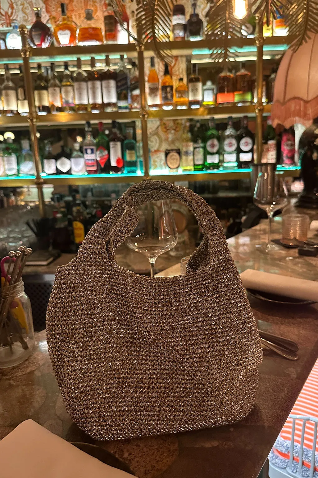 Laurel Silver Shimmer Shoulder Bag sold by 12th Tribe product image thumbnail 2