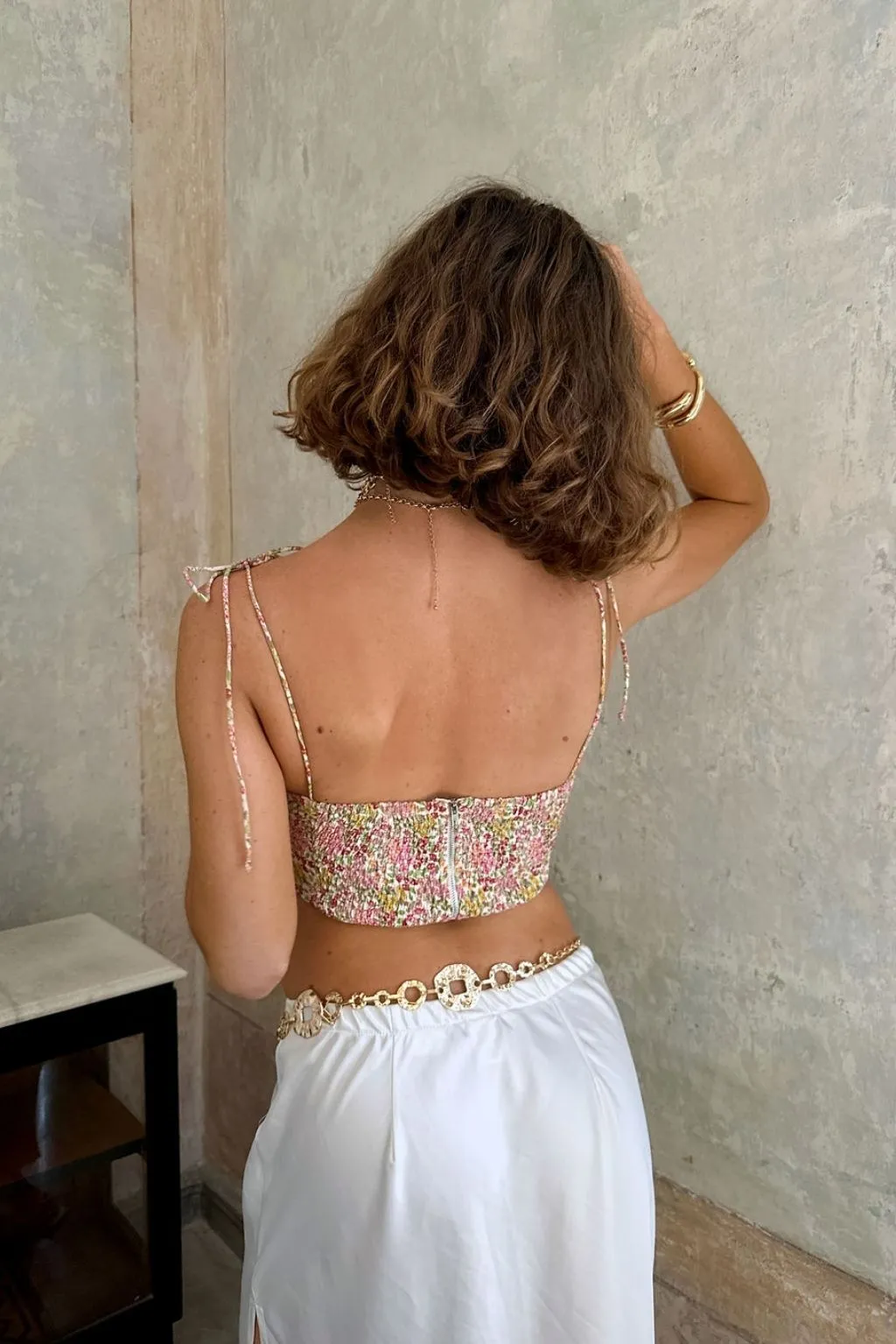 Bay View Floral Corset Top sold by 12th Tribe product image thumbnail 3