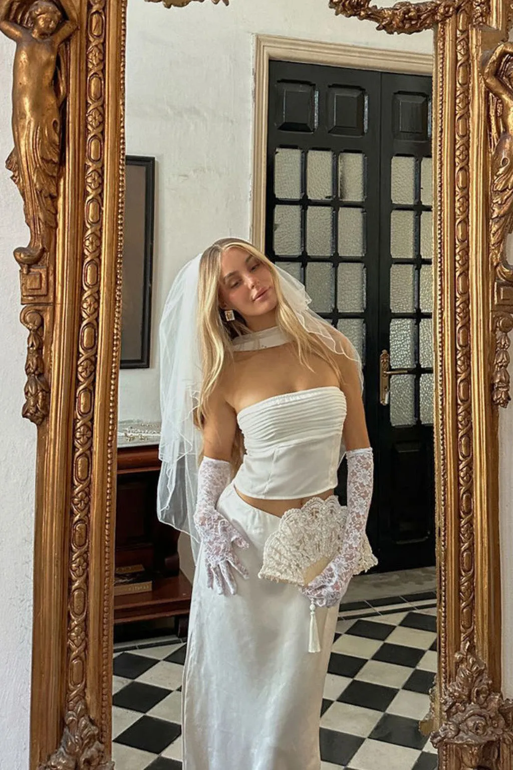 Mallorca White Strapless Top sold by 12th Tribe product image thumbnail 4