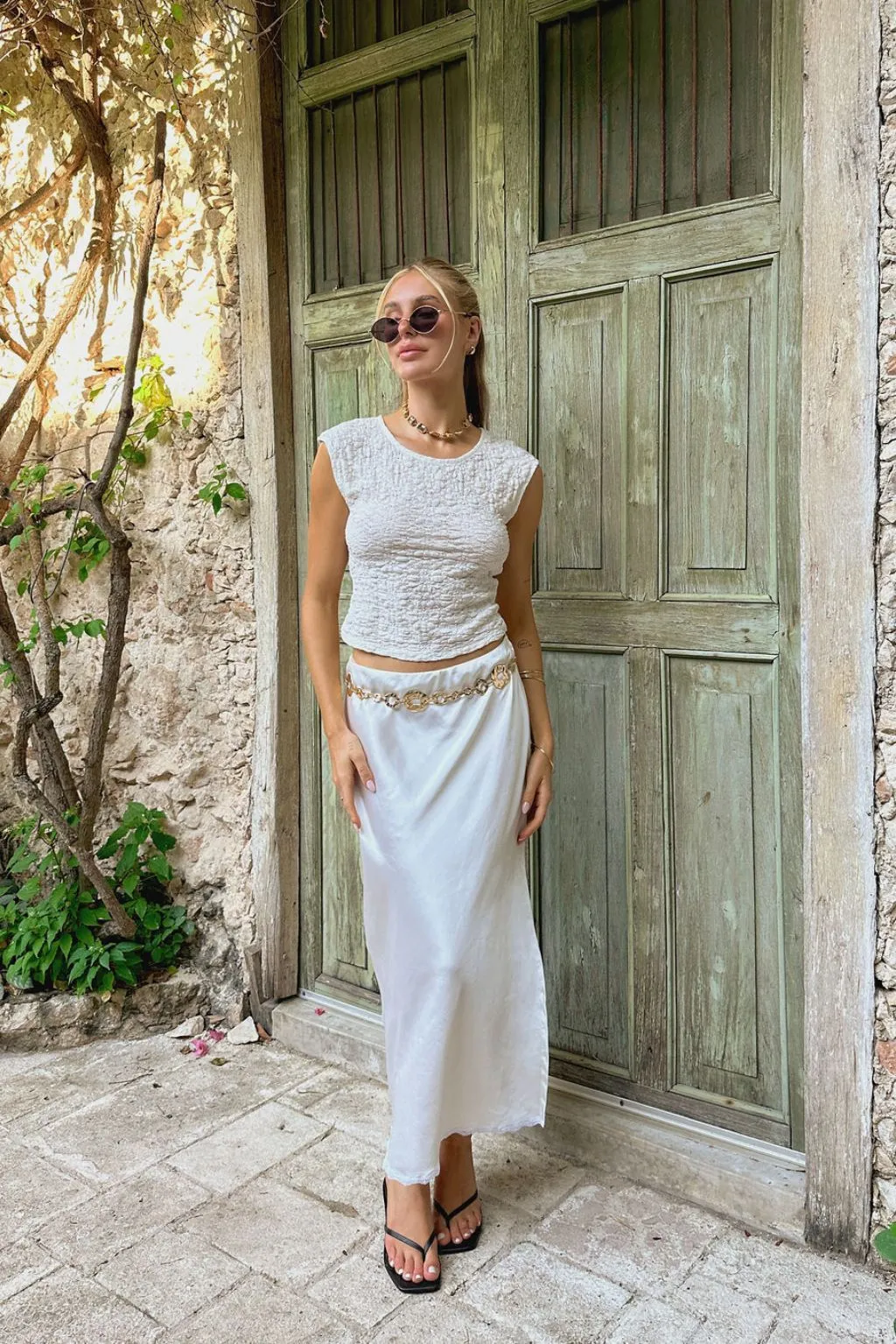 Ada Textured Gold Chain Belt sold by 12th Tribe product image thumbnail 4