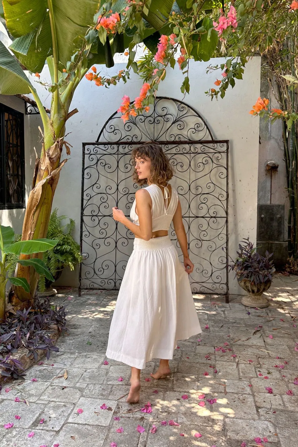 Horizon White Maxi Skirt sold by 12th Tribe product image thumbnail 2