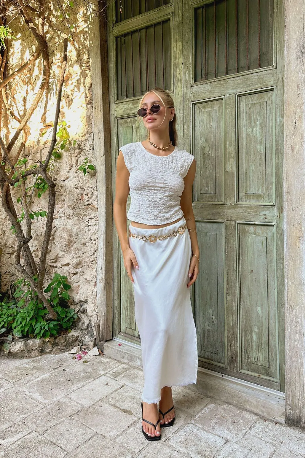 April White Lace Top sold by 12th Tribe product image thumbnail 5