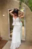 Orchid White Ruffle Tank sold by 12th Tribe