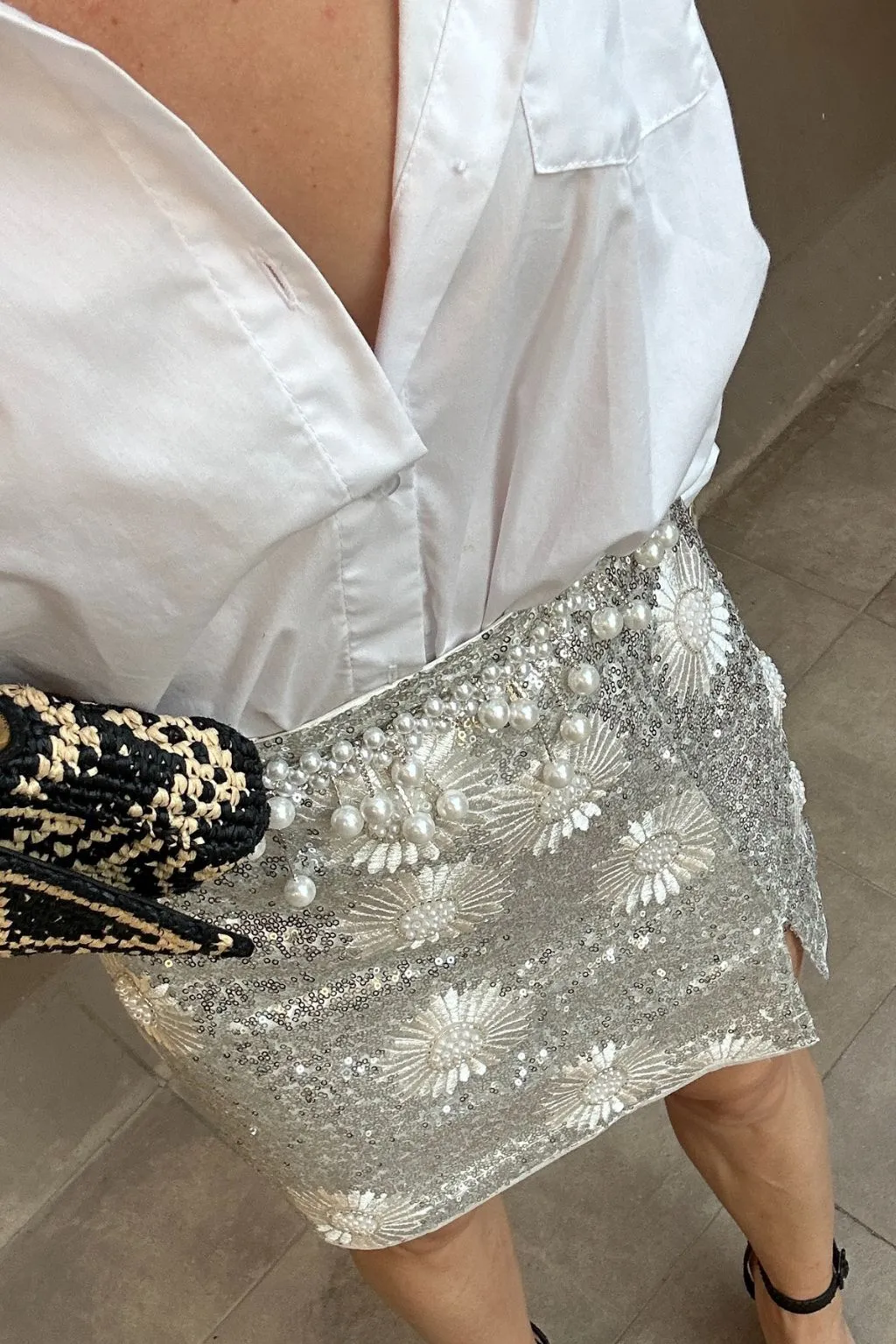 Grace Vintage Pearl Drop Chain Belt sold by 12th Tribe product image thumbnail 3