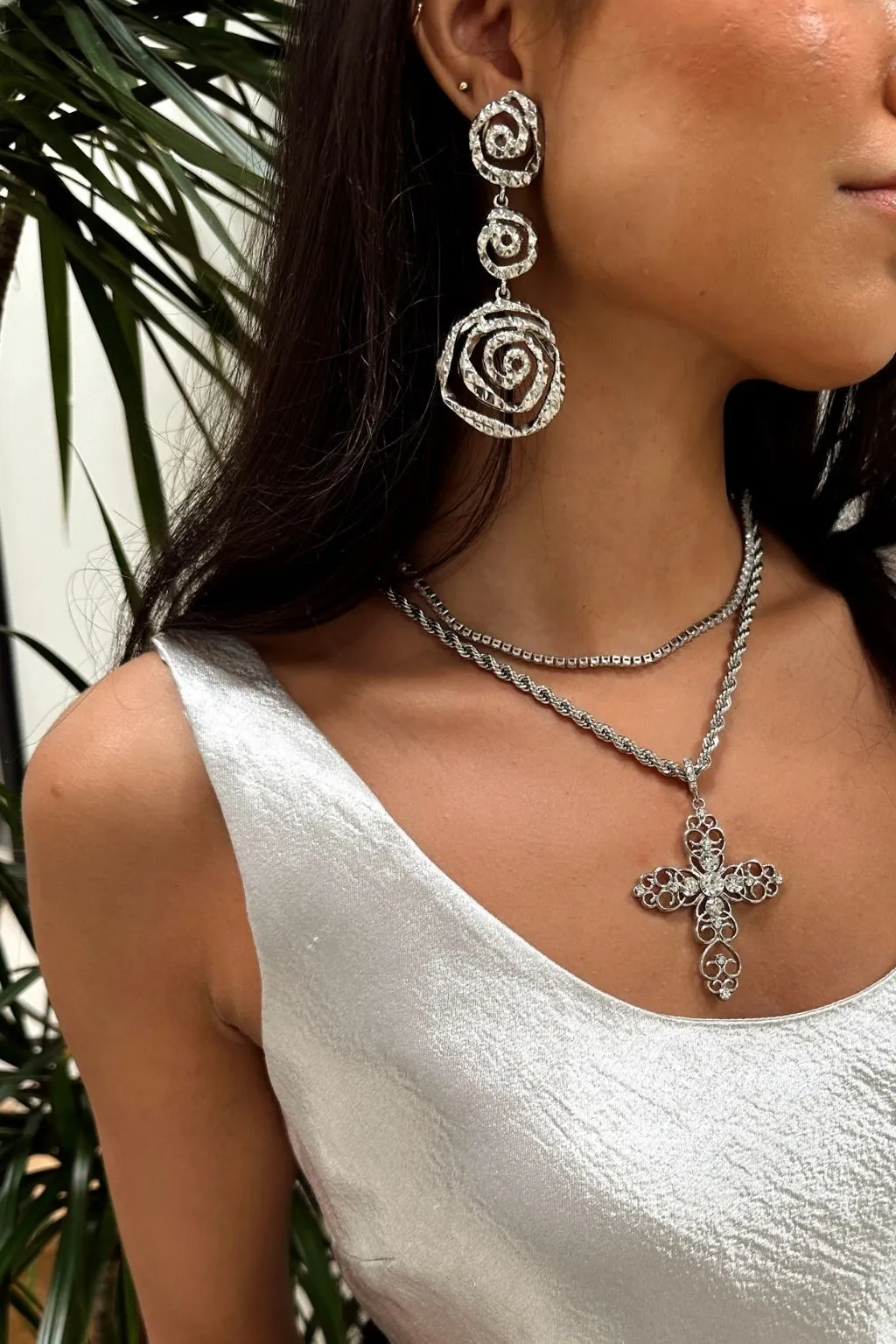 Juno Silver Spiral Earrings sold by 12th Tribe