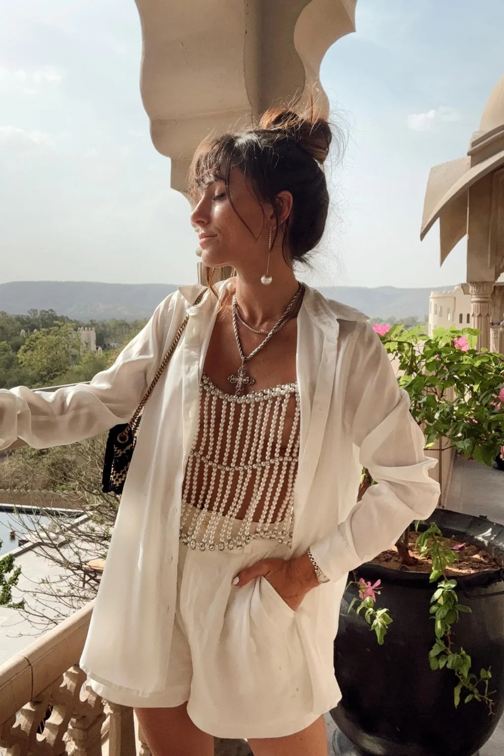 Serano Pearl Overlay Top sold by 12th Tribe product image thumbnail 2