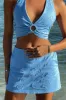 Luzia Blue Embellished Skort sold by 12th Tribe