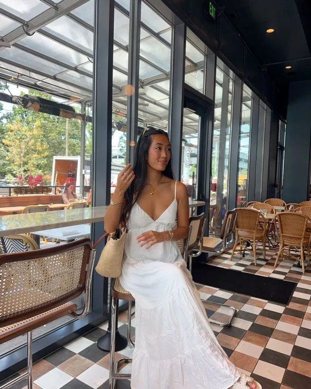 Freya White Maxi Dress sold by 12th Tribe