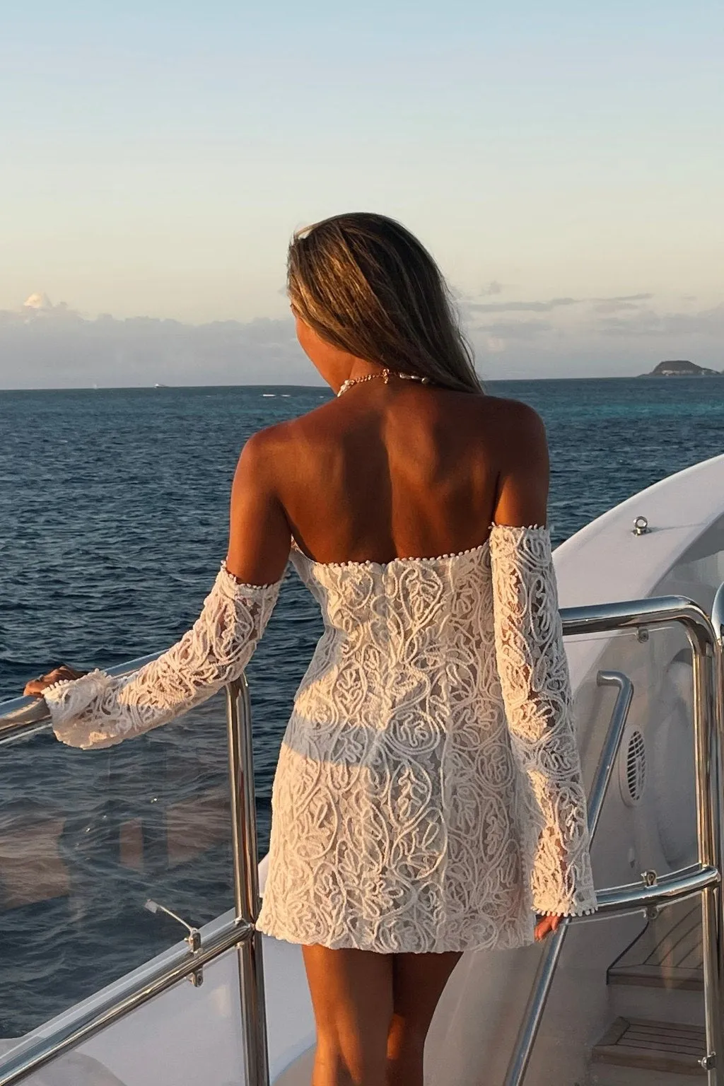 Lilliana Off Shoulder Lace Dress sold by 12th Tribe product image thumbnail 3