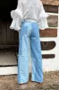 Britney Patchwork Denim Jeans sold by 12th Tribe