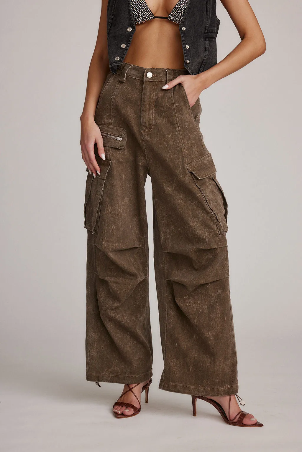 Fleetwood Brown Cargo Pants sold by 12th Tribe product image thumbnail 4